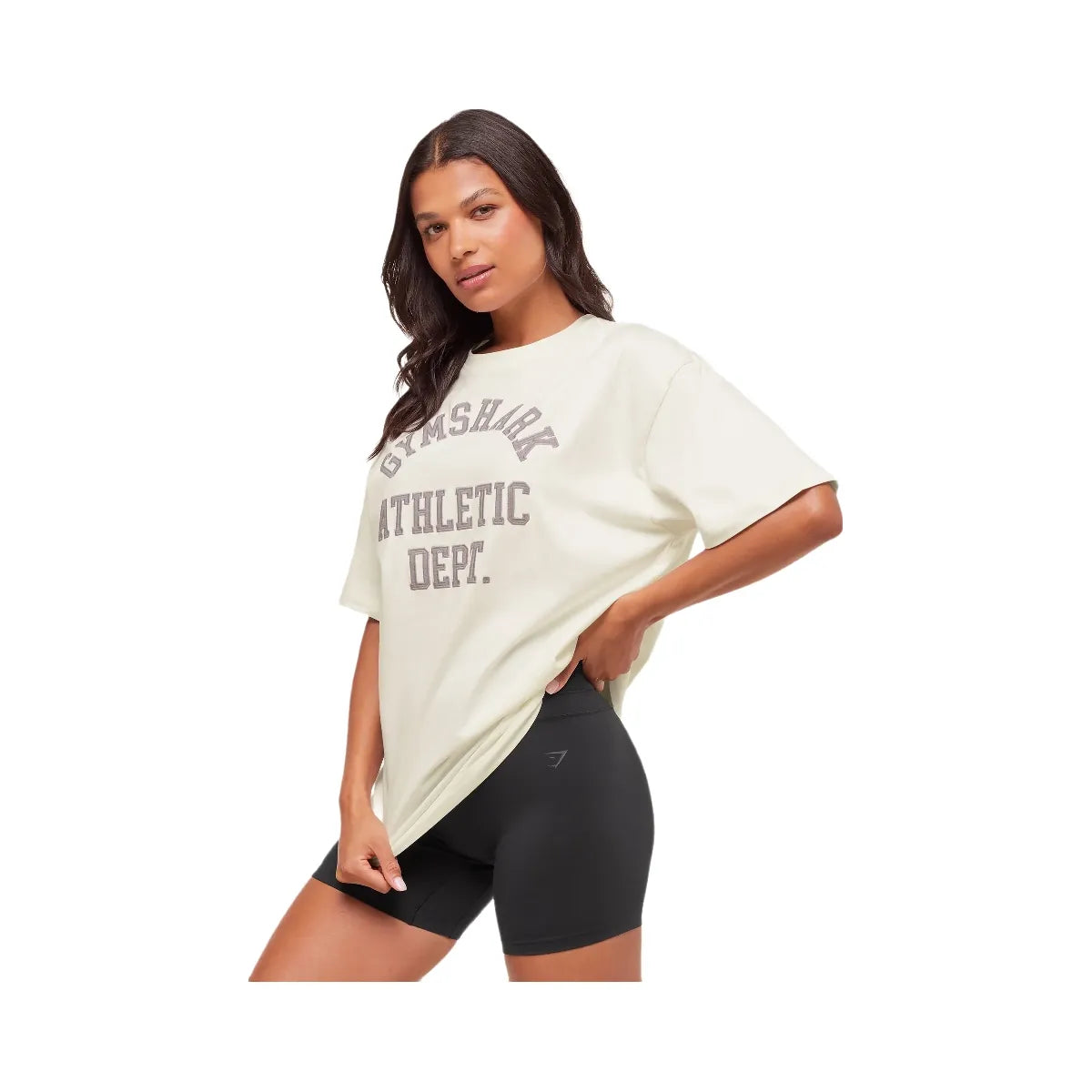 Gymshark Athletic Department Oversized Graphic T-Shirt - Soft White