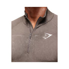 Gymshark Vital 1/4 Zip - Camo Brown/Linen Brown