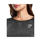 Gymshark Vital Light Long Sleeve Top - Black Marl