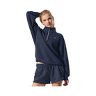 Alo Women's Accolade 1/4 Zip Pullover - Navy