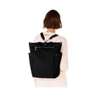 Kate Spade Flower Quilted Fabric Convertible Backpack Black