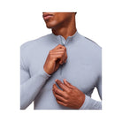 Gymshark everywear Warp Knit 1/4 Zip - Pale Blue