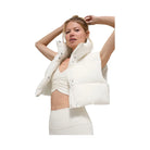 Alo Women's Cropped Gold Rush Puffer Vest - Ivory