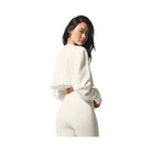 Alo Women's Extreme Cropped Pullover - Ivory