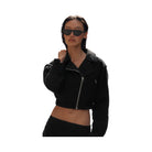 Alo Women's Cropped Cosmopolitan Jacket - Black