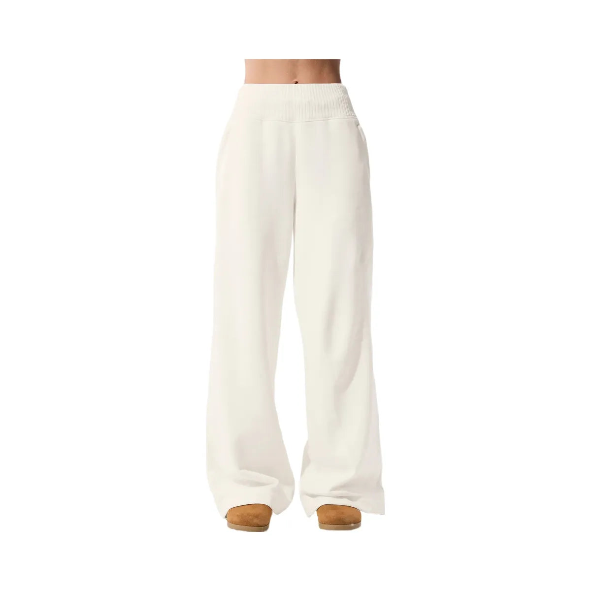 Alo Women's Serenity Wide Leg Sweatpant - Ivory