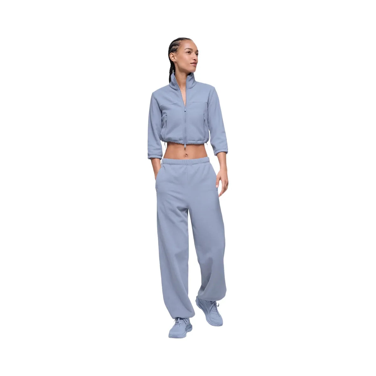 Alo Women's Polar Fleece High-Waist Retreat Jogger - Winter Frost