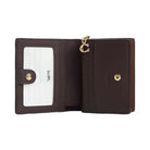 Coach Snap Wallet In Signature Canvas Signature Canvas-Gold-Tan-Brown