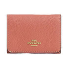 Coach Card Holder Wallet In Signature Canvas With Floral Print Gold-Sand Multi