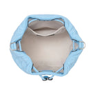Kate Spade Flower Quilted Fabric Bucket Bag Montauk Blue