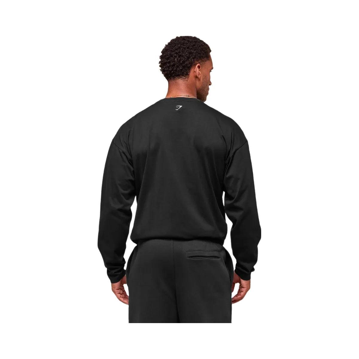 Gymshark Worn Graphic Long Sleeve T-Shirt - Black