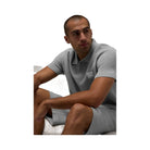 Alo Men's Sports Club Sweater Knit Polo - Athletic Heather Grey