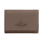 Coach Micro Wallet Leather-Gold-Dark Stone