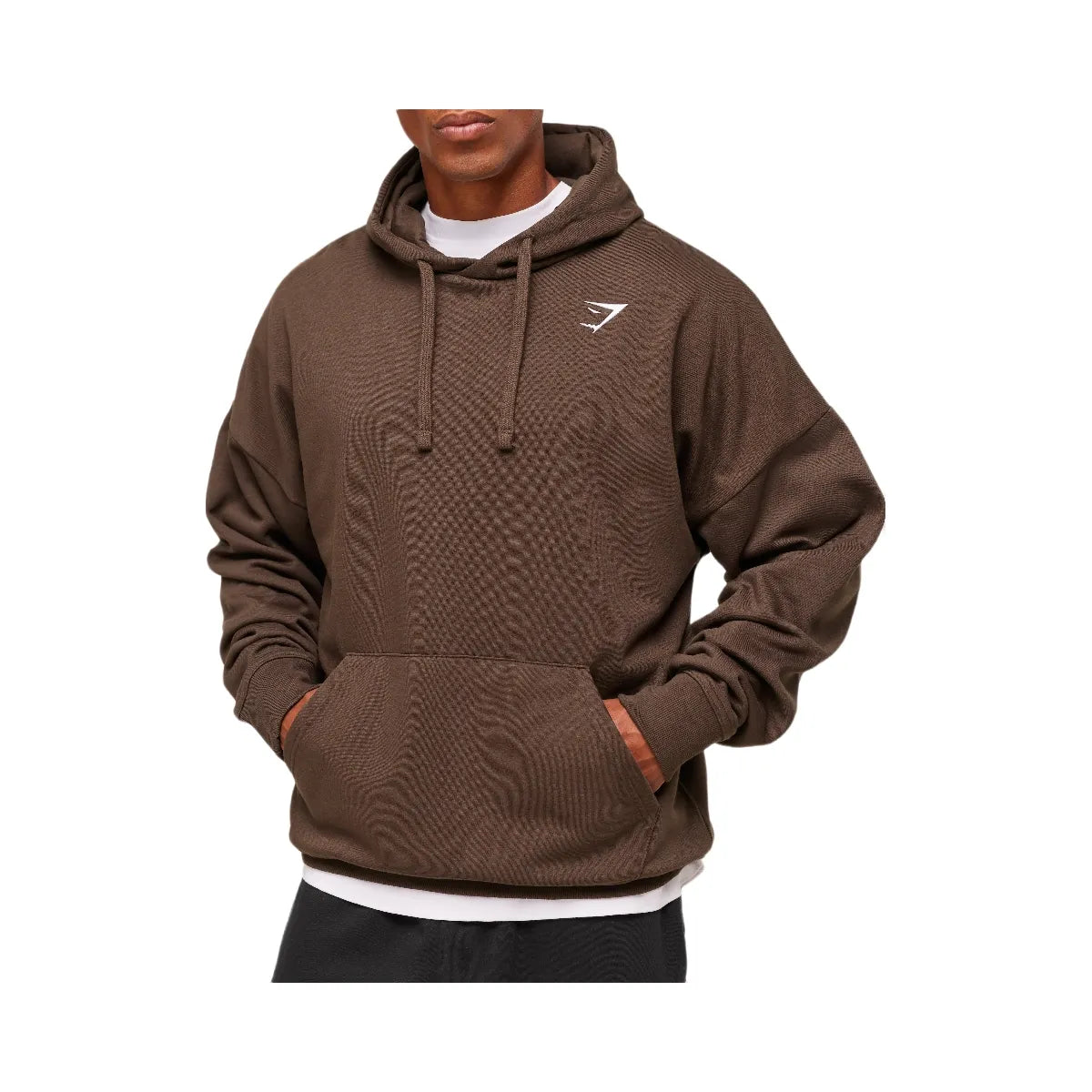 Gymshark Crest Oversized Hoodie - Archive Brown