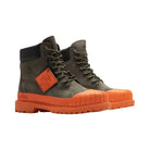 Timberland 6" Boot Premium Bee Line Rubber Toe Wp Dark Green Orange