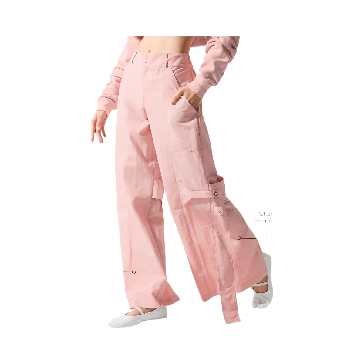 Alo Women's High-Waist Voyager Trouser - Pink Quartz