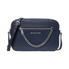 Michael Kors Jet Set Large Saffiano Leather Crossbody Bag Navy