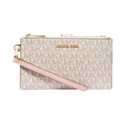 Michael Kors Jet Set Travel Signature Logo Smartphone Wallet Blush Mlt