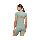 Gymshark Running Back Vent T-Shirt - Celeste Blue