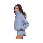 Alo Women's Polar Fleece Retreat Cover Up - Winter Frost
