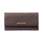 Michael Kors Jet Set Large Logo Trifold Wallet Brown
