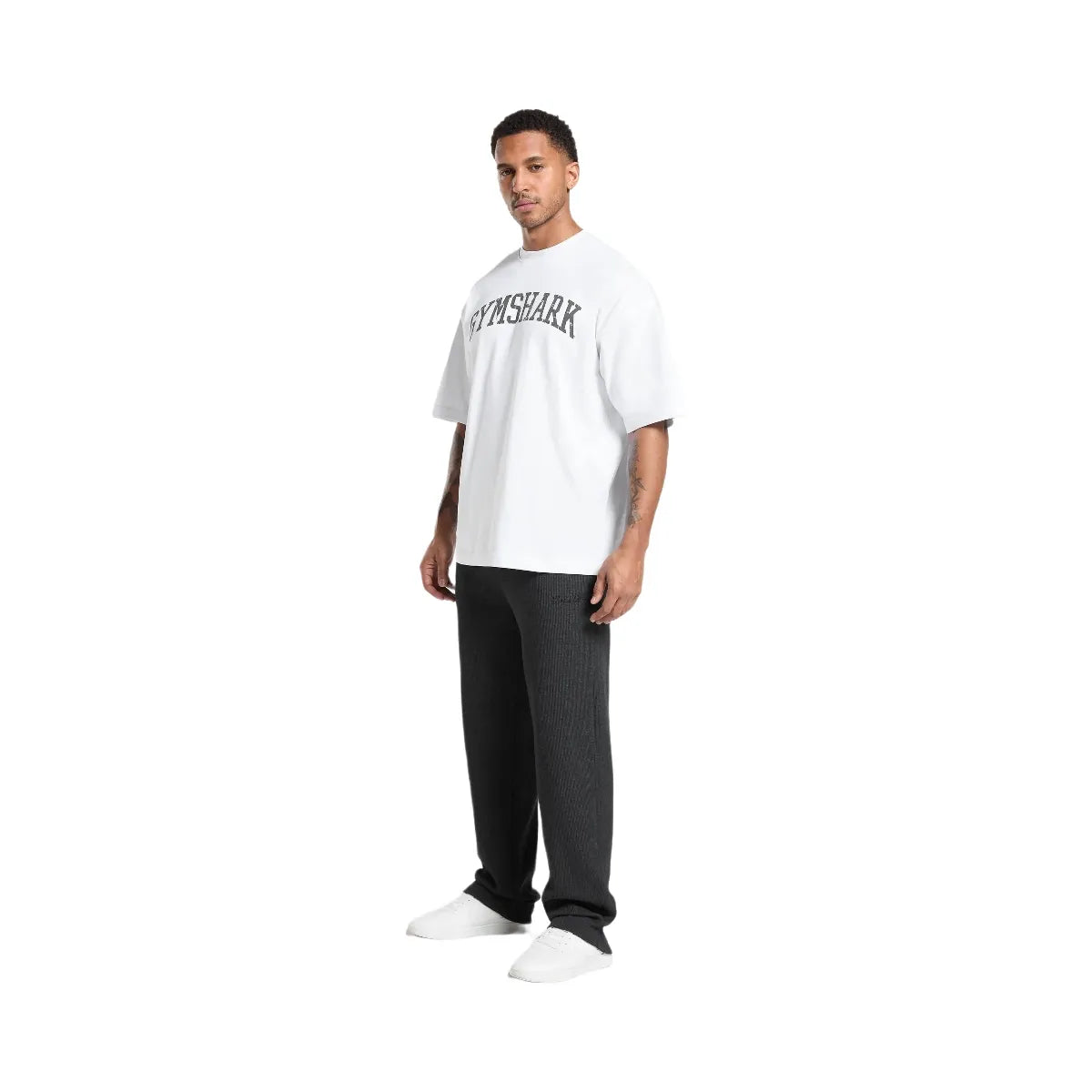 Gymshark Waffle Straight Leg Joggers - Black