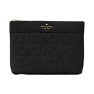Kate Spade Flower Quilted Cosmetic Pouch Black