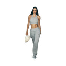 Alo Women's Accolade Straight Leg Sweatpant - Athletic Heather Grey
