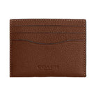 Coach Slim Id Card Case Pebbled Leather-Saddle