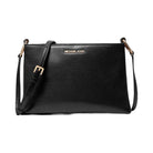 Michael Kors Trisha Medium Pebbled Leather Crossbody Bag Black