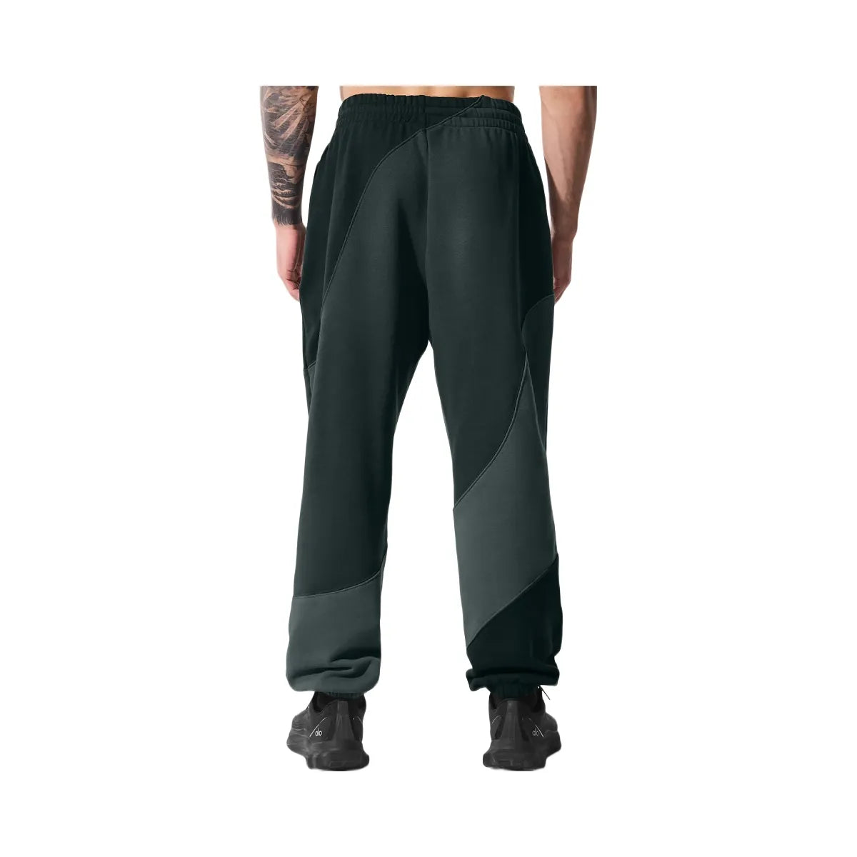 Alo Men's Make Waves Sweatpant - Charcoal Green Tonal