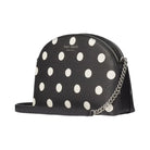 Kate Spade Morgan Sunshine Dot Double zip Dome Crossbody Black Multi