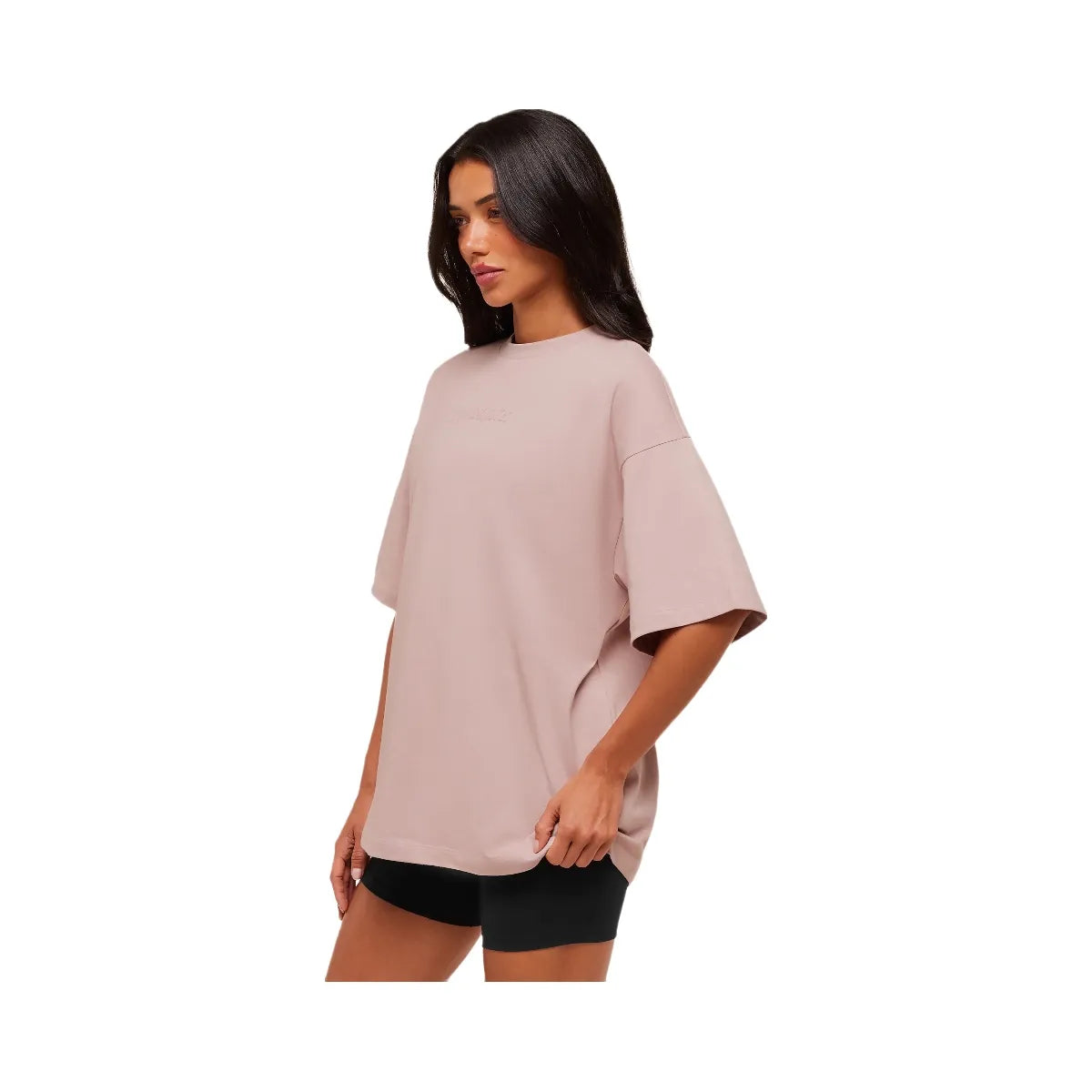 Gymshark Embossed Graphic Oversized T-Shirt - Muted Pink