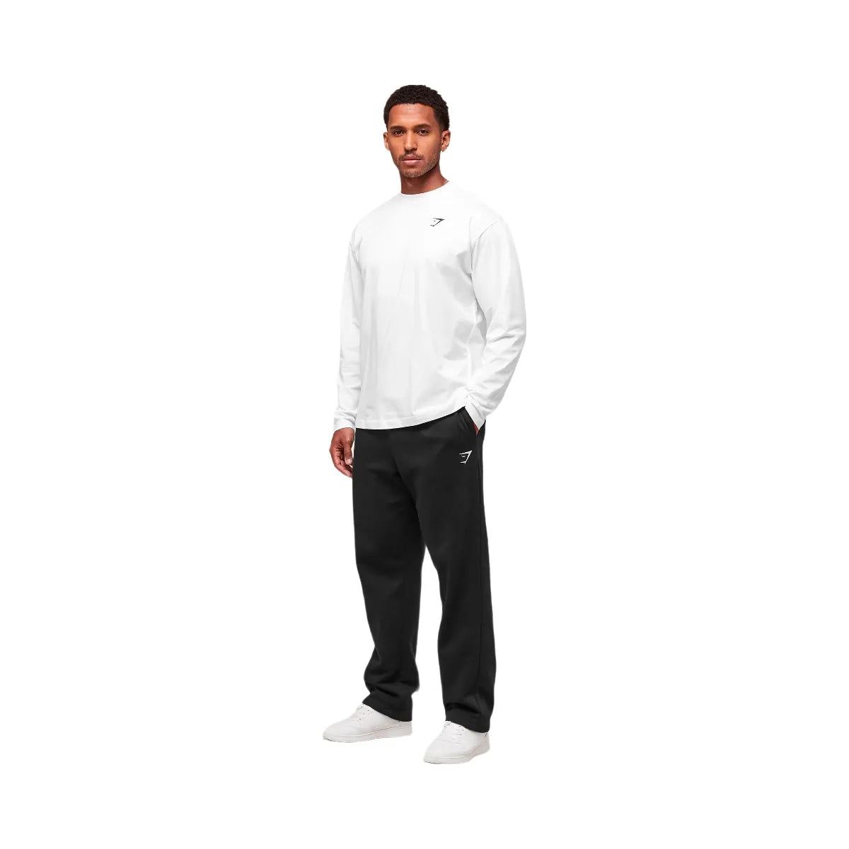 Gymshark Essential Oversized Long Sleeve T-Shirt - White