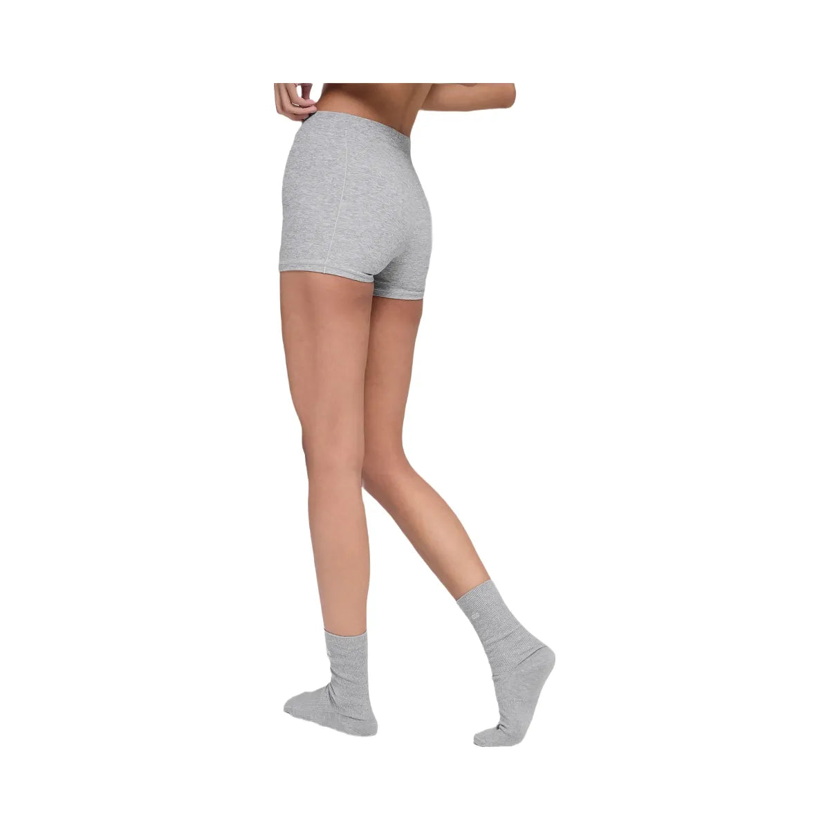 Alo Women's soft Sincere Micro Short - Athletic Heather Grey