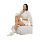 Alo Women's Cropped Accolade Crewneck - Ivory