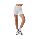 Alo Women's 5" Airbrush High-Waist Biker Short - White