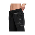 Alo Pinstripe Straight Leg Sweatpant - Black Pinstripe
