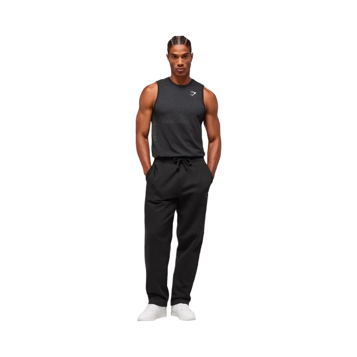 Gymshark Vital Tank - Black/Silhouette Grey