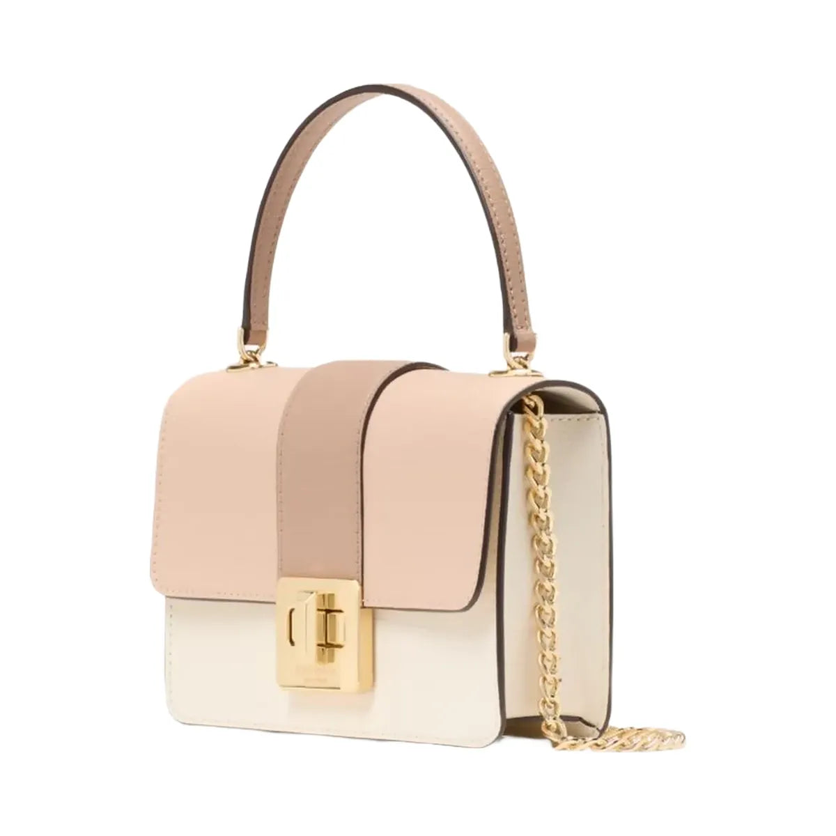 Kate Spade Phoebe Turnlock Mini Flap Crossbody Toasted Hazelnut Mul