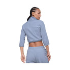 Alo Women's Polar Fleece Retreat Cropped Jacket - Winter Frost
