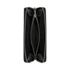 Coach Accordion Wallet In Signature Leather Smooth Leather-Gunmetal-Black