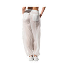 Alo Women's Sheer Game Time Wide Leg Jogger - White