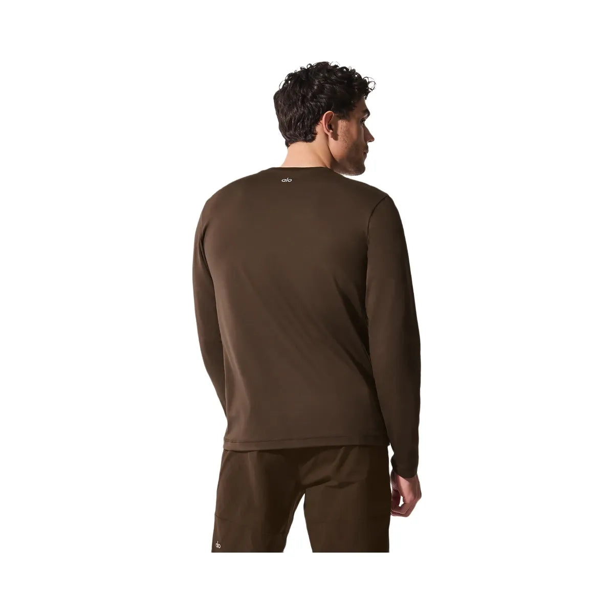 Alo Men's Conquer Reform Crewneck Long Sleeve - Espresso