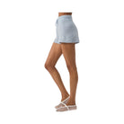 Alo Women's Cashmere High-Waist Plush Waffle Short - Crystal Blue