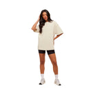 Gymshark Embossed Graphic Oversized T-Shirt - Oat White