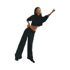 Alo Women's Serenity Wide Leg Sweatpant - Black