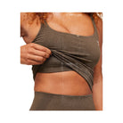Gymshark Vital Tank With Shelf - Espresso Marl