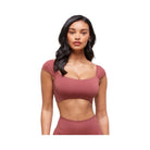 Gymshark Soft Sculpt Cap Sleeve Bralette - Washed Berry Pink