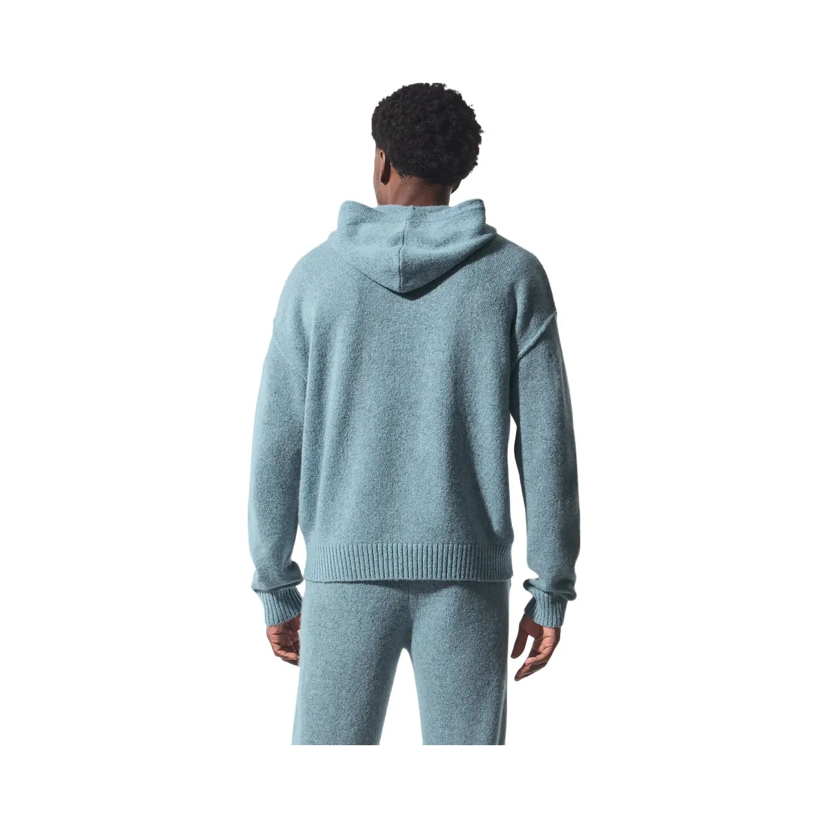 Alo Men's Wool Cashmere New Class Hoodie - Celestial Blue Granite Heather